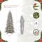 7.5ft. Pre-Lit Slim Flocked Royal Majestic Douglas Spruce Artificial Christmas Tree, Clear Lights